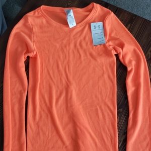 4/30$ Medium waffle long sleeve orange